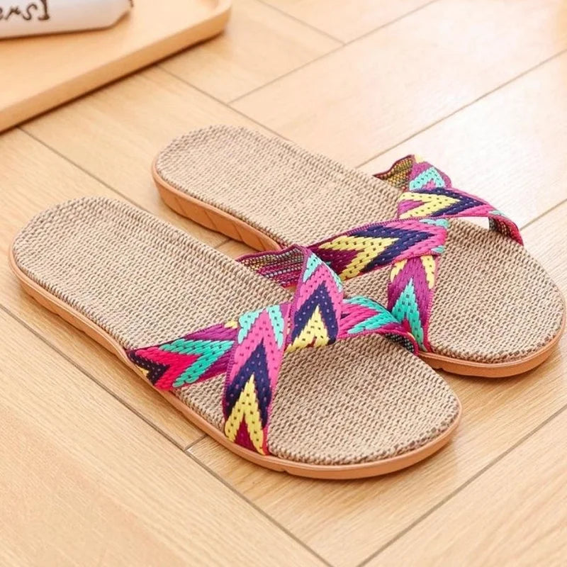 Sandália Band Linen Slides